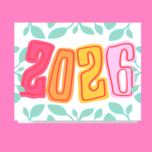 2026 Typography Card