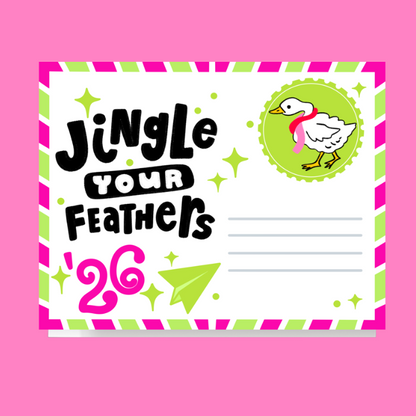 Jingle Your Feathers Post Card