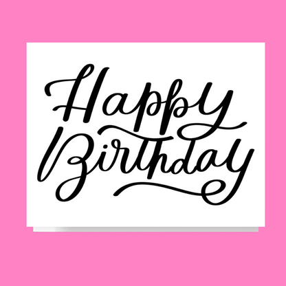Happy Birthday Formal Card