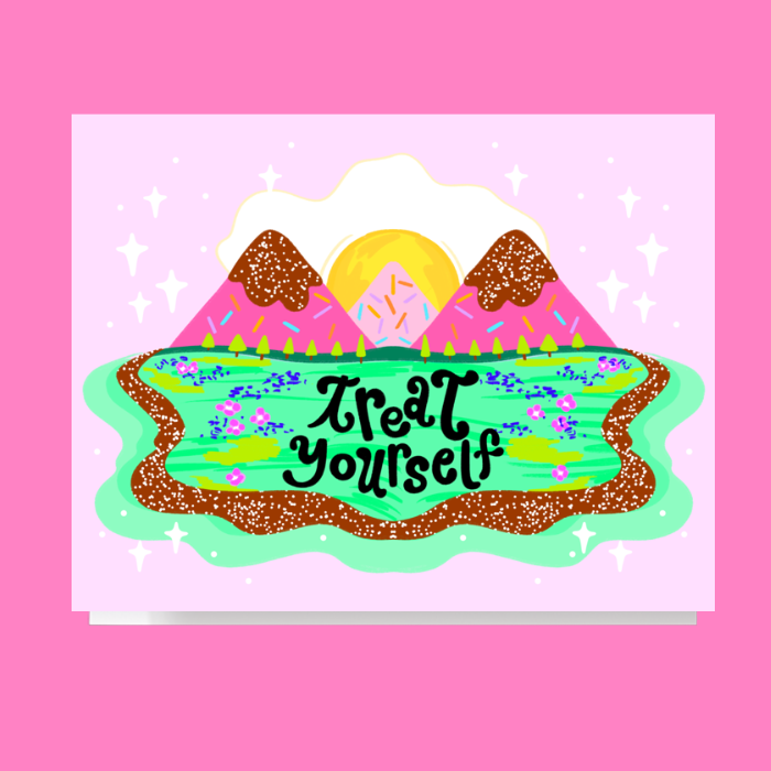 Treat Yourself Scenery Card