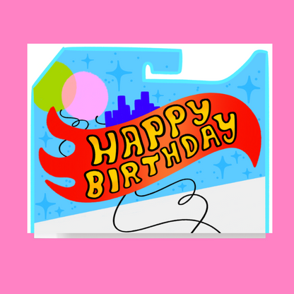 Toy Package Birthday Card