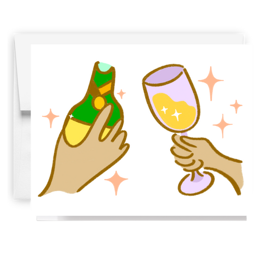Champagne Toast Card