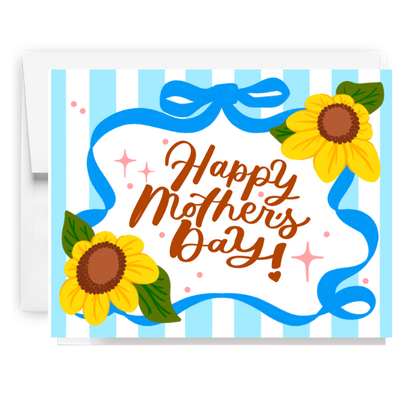 Happy Mothers Day Sunflower Card