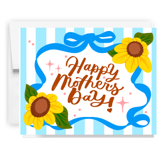 Happy Mothers Day Sunflower Card