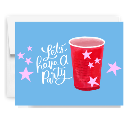 Red Solo Cup Party Card