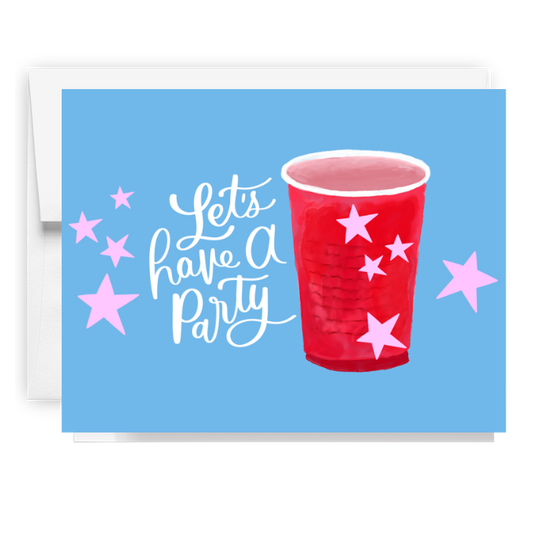 Red Solo Cup Party Card