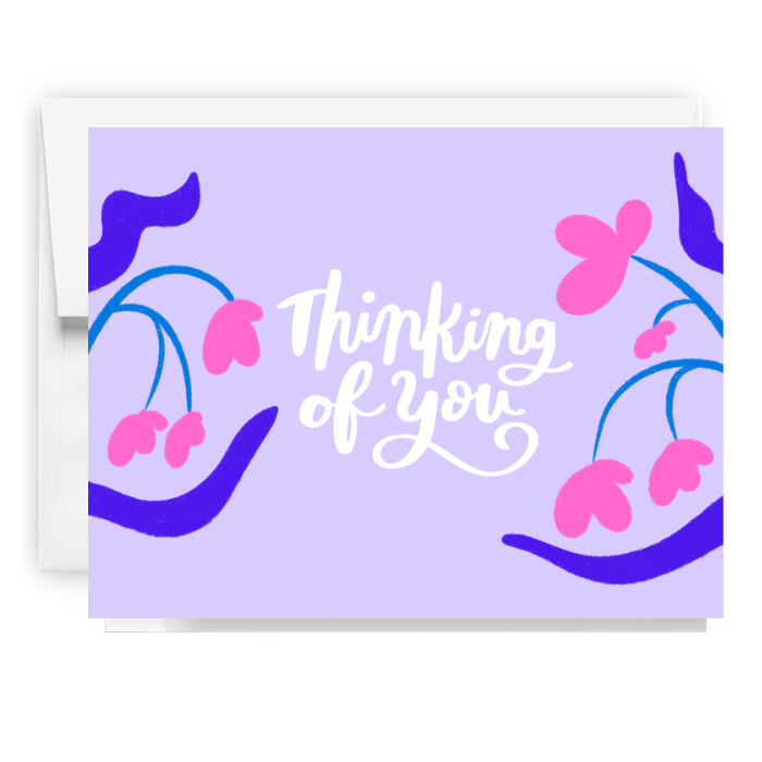 Thinking Of You Floral Card
