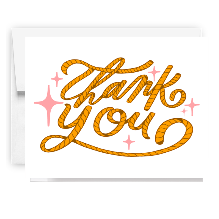 Thank You Rope Script Card