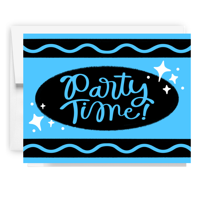 Party Time Crayon Card
