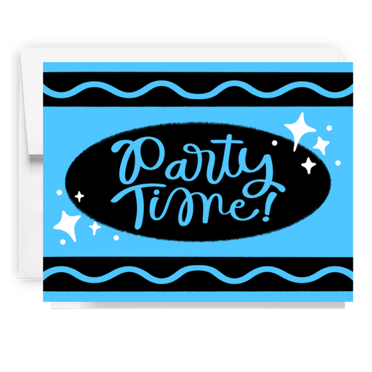 Party Time Crayon Card