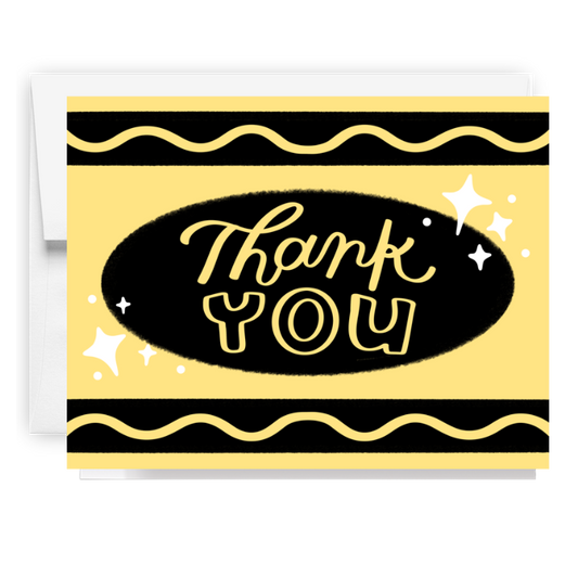 Thank You Crayon Card