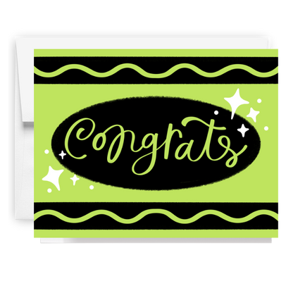 Congrats Crayon Card