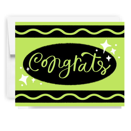 Congrats Crayon Card